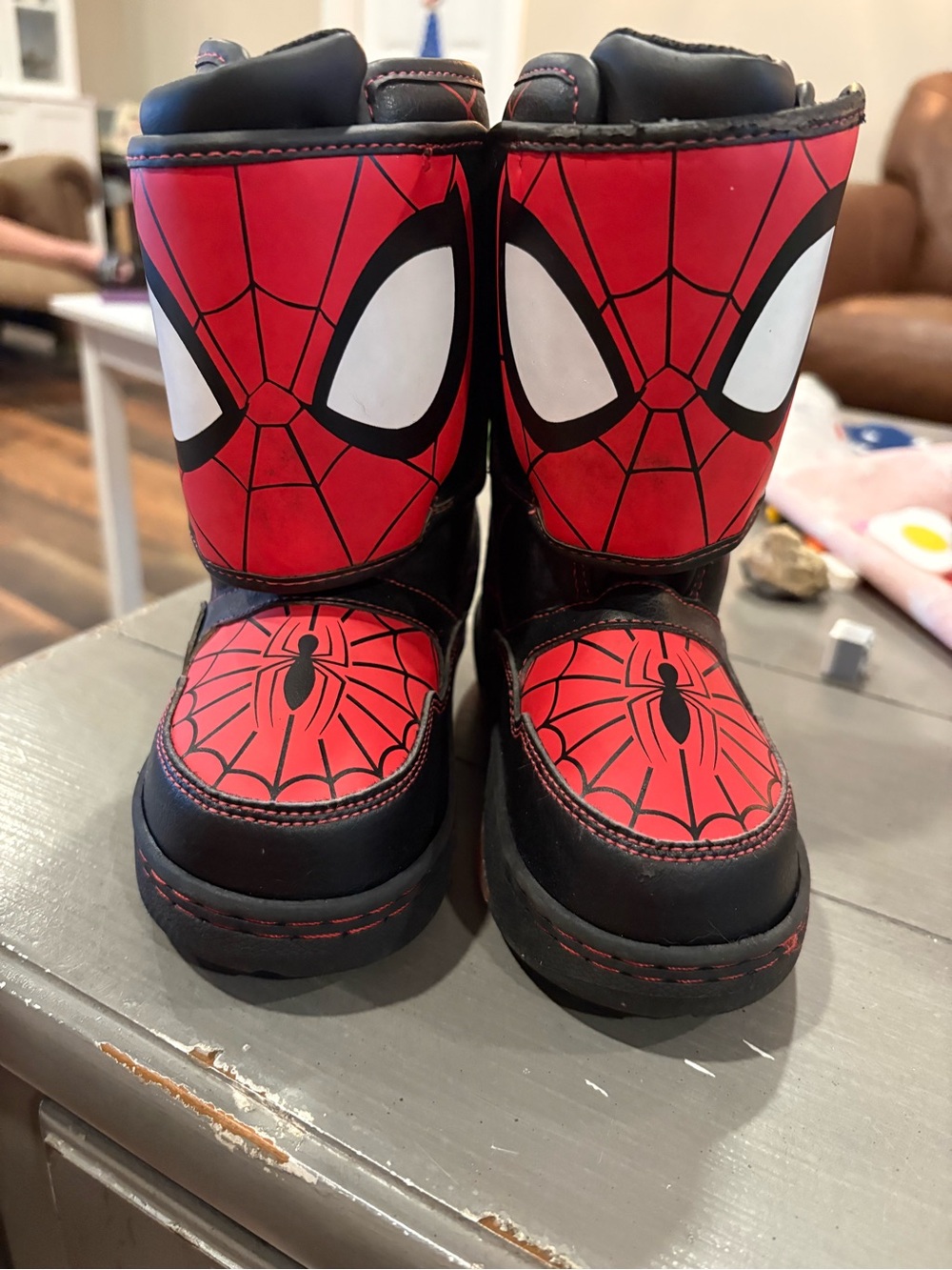 Marvel Spider-Man Red and Black Kids Boots